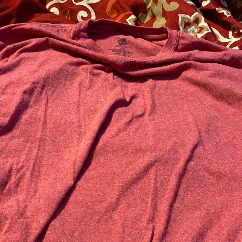 Hanes Men's Heathered Red Short Sleeve Tee